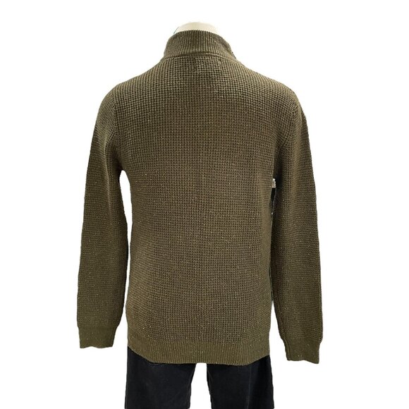 Alesbury Olive Waffle Knit Sweater Gorpcore Outdoors Grandpa Core Forestcore M - Picture 8 of 12